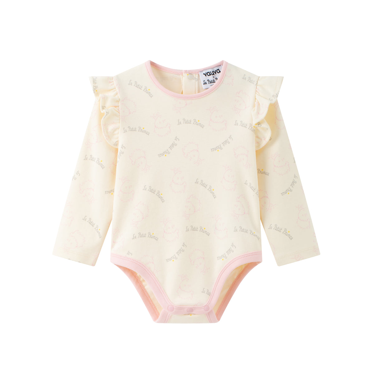 Vauva x Le Petit Prince - Baby Girl Little Prince Full Print Long Sleeve Bodysuit product image front