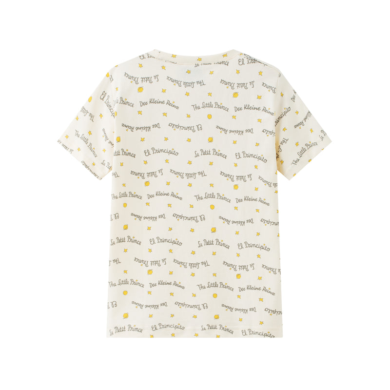 Vauva x Le Petit Prince - kids Sweater & T-shirt (2 piece Set/Yellow) product image back - 2
