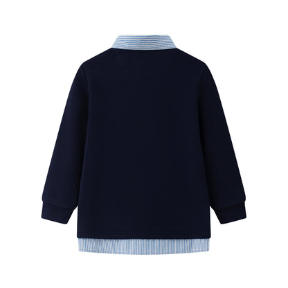 Vauva x Le Petit Prince Vauva x Le Petit Prince - Boys Cotton Long Sleeve Polo