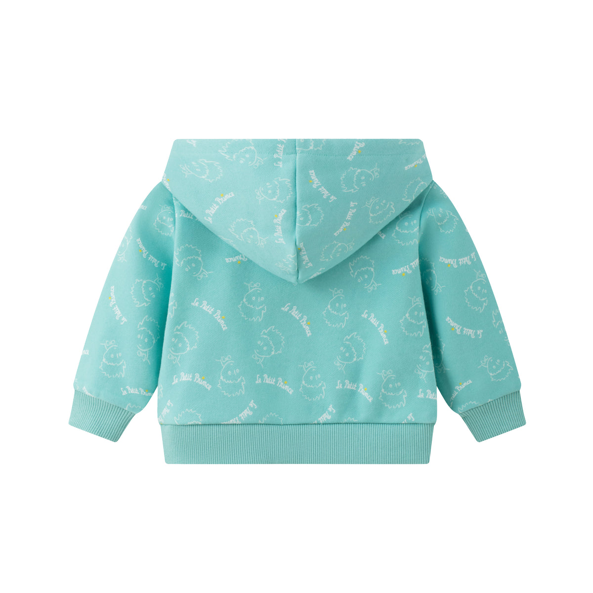 Vauva x Le Petit Prince - Baby Hooded Long Sleeve Zip Jacket (Green Lake) product image back