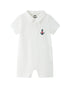 VAUVA Vauva SS24 - Baby Boy Sailor Hook Embroidered Shortie Polo Romper Romper