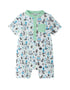 Vauva x Moomin Vauva x Moomin- Baby Boy Moomin All Over Print Romper with Pocket - Pastel Green Romper