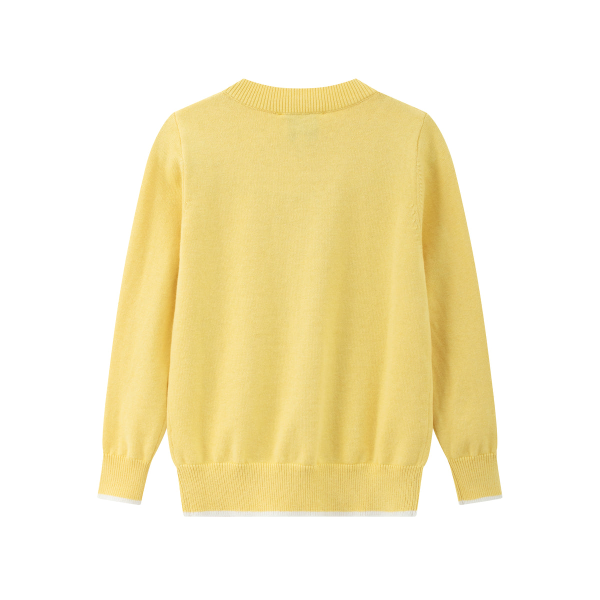 Vauva x Le Petit Prince - Kids Cashmere Cardigan (Yellow)-product image back