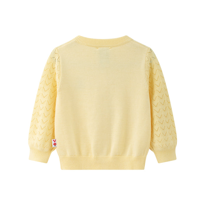 Vauva x Moomin - Baby Little My Long Sleeve Cardigan (Yellow)  - Product Image 2