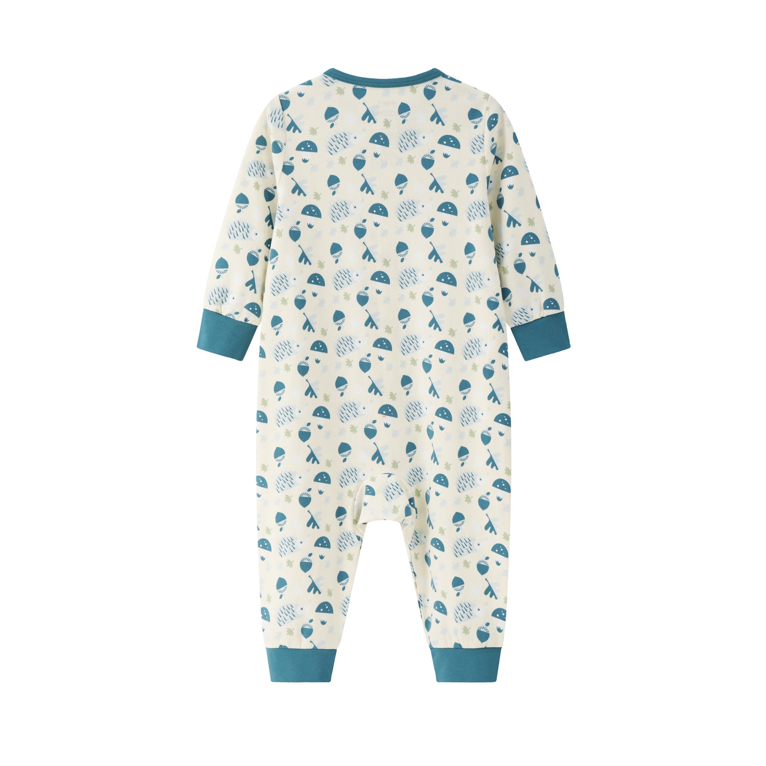 VAUVA Vauva BBNS Forest Series - Organic Cotton Hedgehog Print Long Sleeve Romper (2-pack) Romper