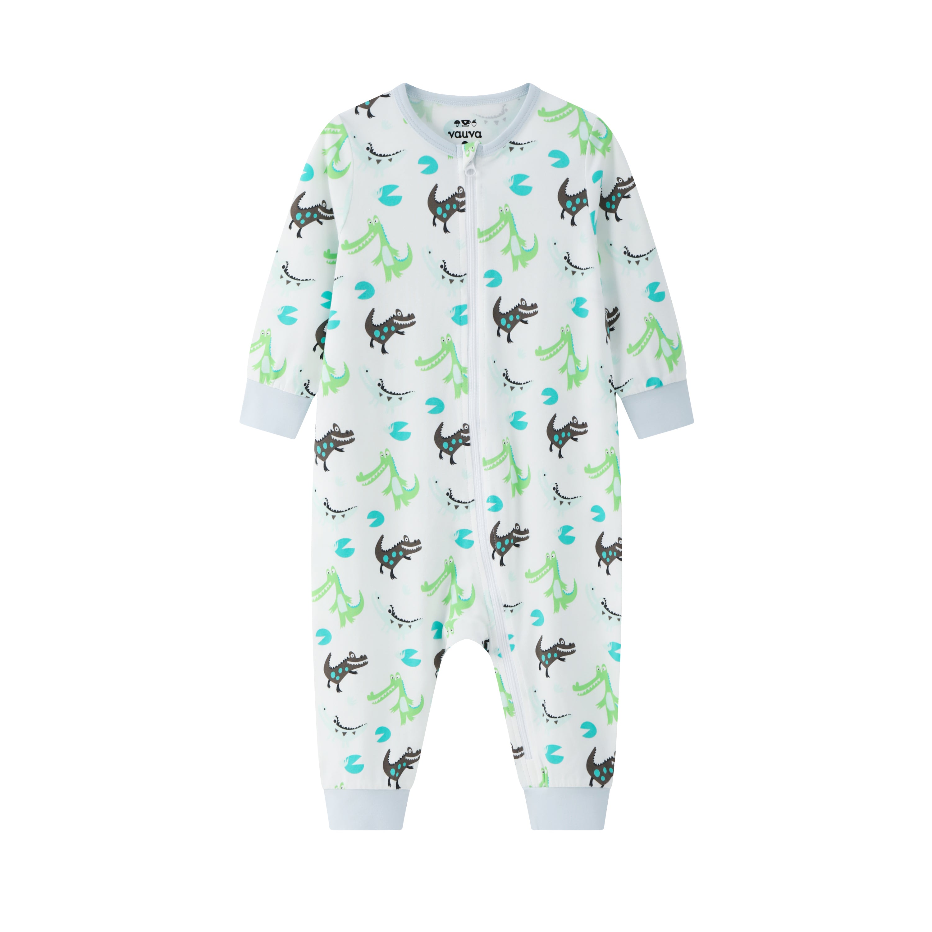 VAUVA Vauva BBNS - Organic Cotton Crocodile Print Romper (2-pack) Romper