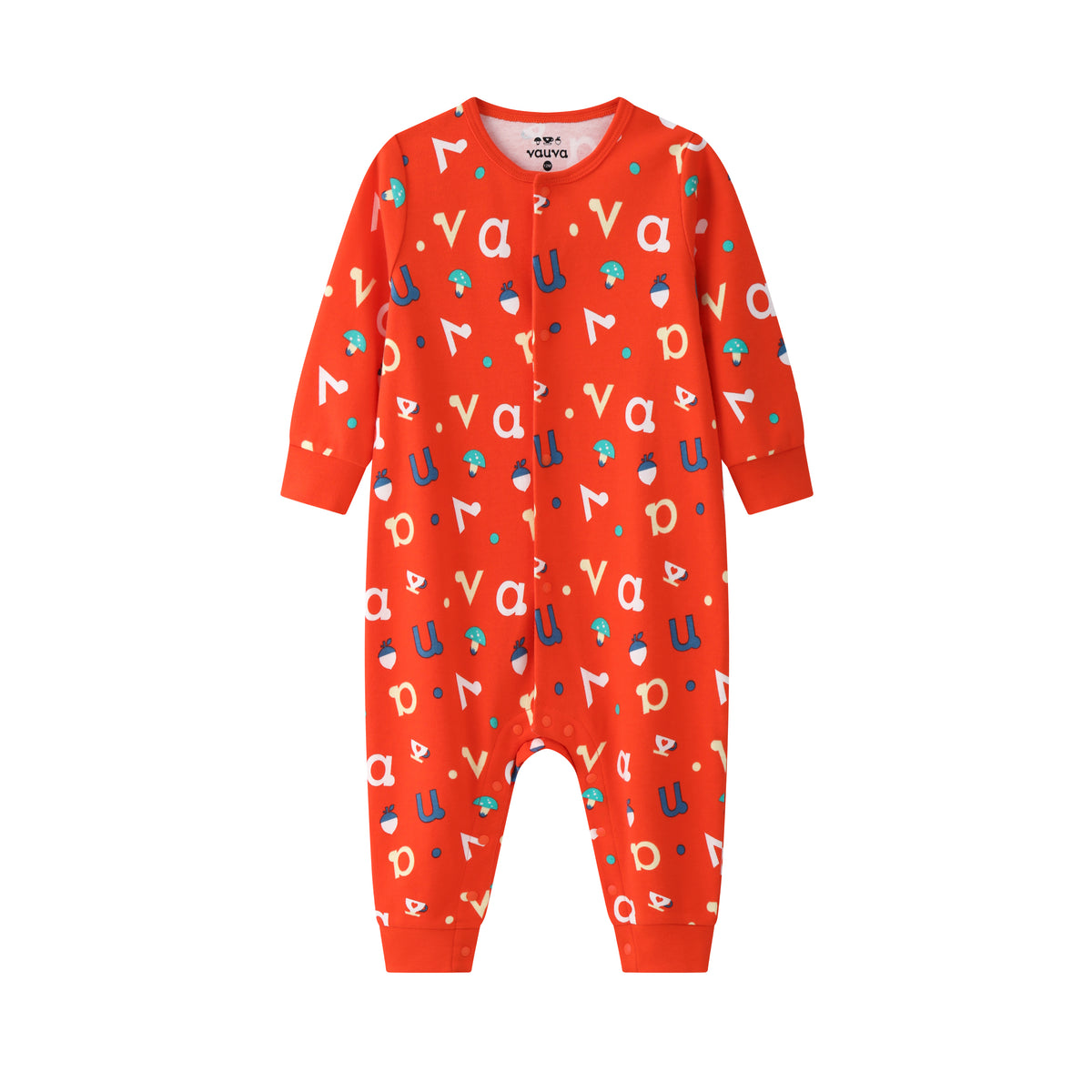 Vauva BBNS - Baby Organic Cotton Printed Long Sleeve Romper (2-Pack) product image front -03