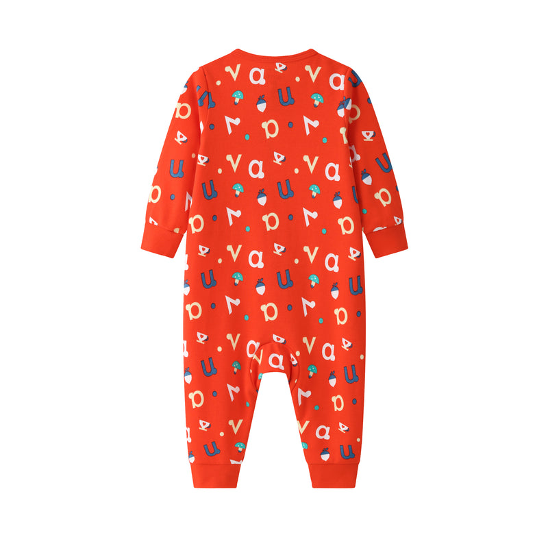 Vauva BBNS - Baby Organic Cotton Printed Long Sleeve Romper (2-Pack) product image back -02
