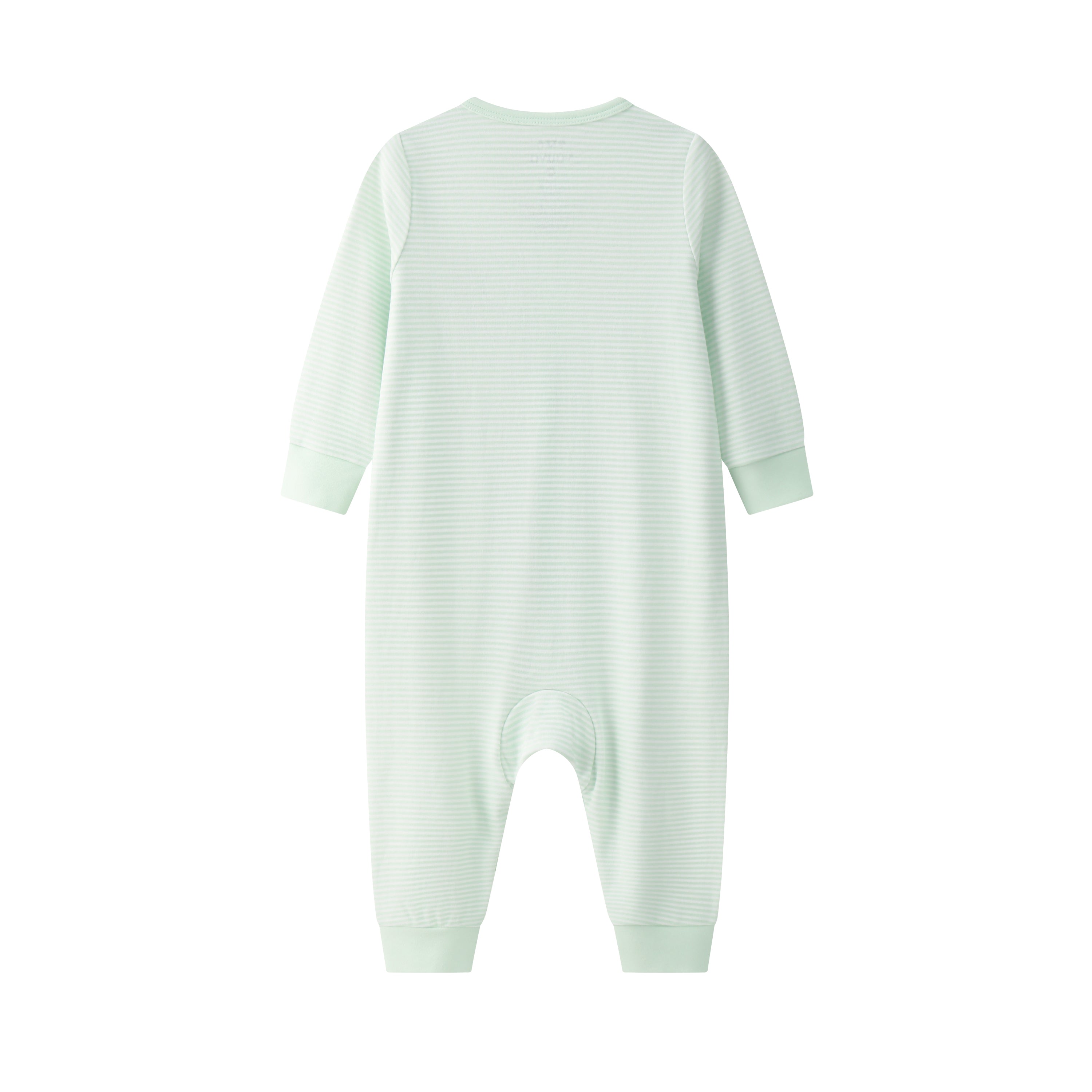 VAUVA Vauva BBNS - Baby Anti-bacterial Organic Cotton Long-sleeved Romper 2-pack (Green/Strips) Romper