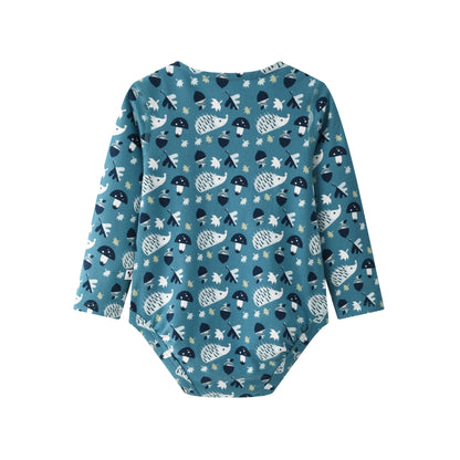 VAUVA Vauva BBNS Forest Series - Organic Cotton Hedgehog Print Crew Neck Bodysuits (2-pack) Bodysuit