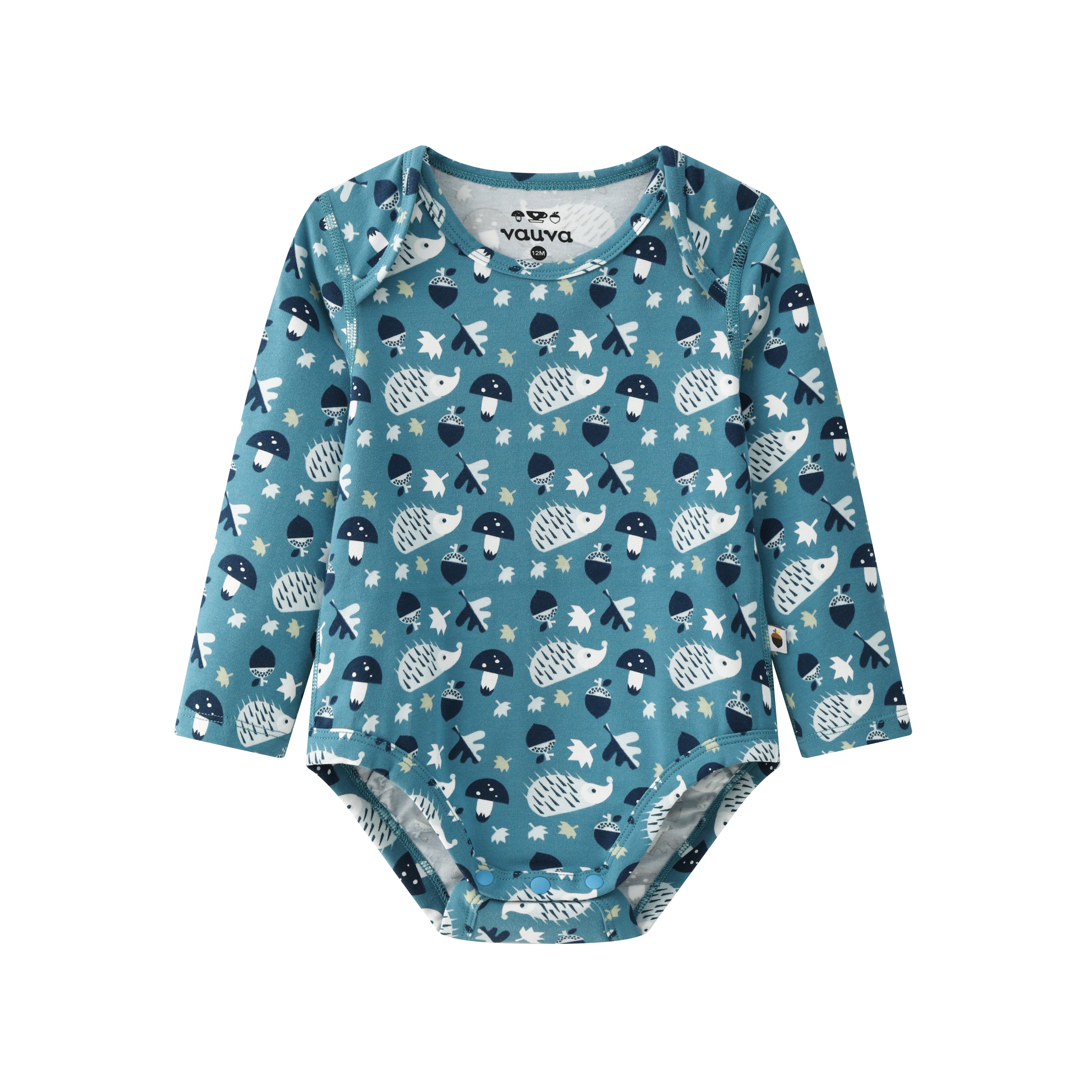 VAUVA Vauva BBNS Forest Series - Organic Cotton Hedgehog Print Bodysuits (2-pack) Bodysuit