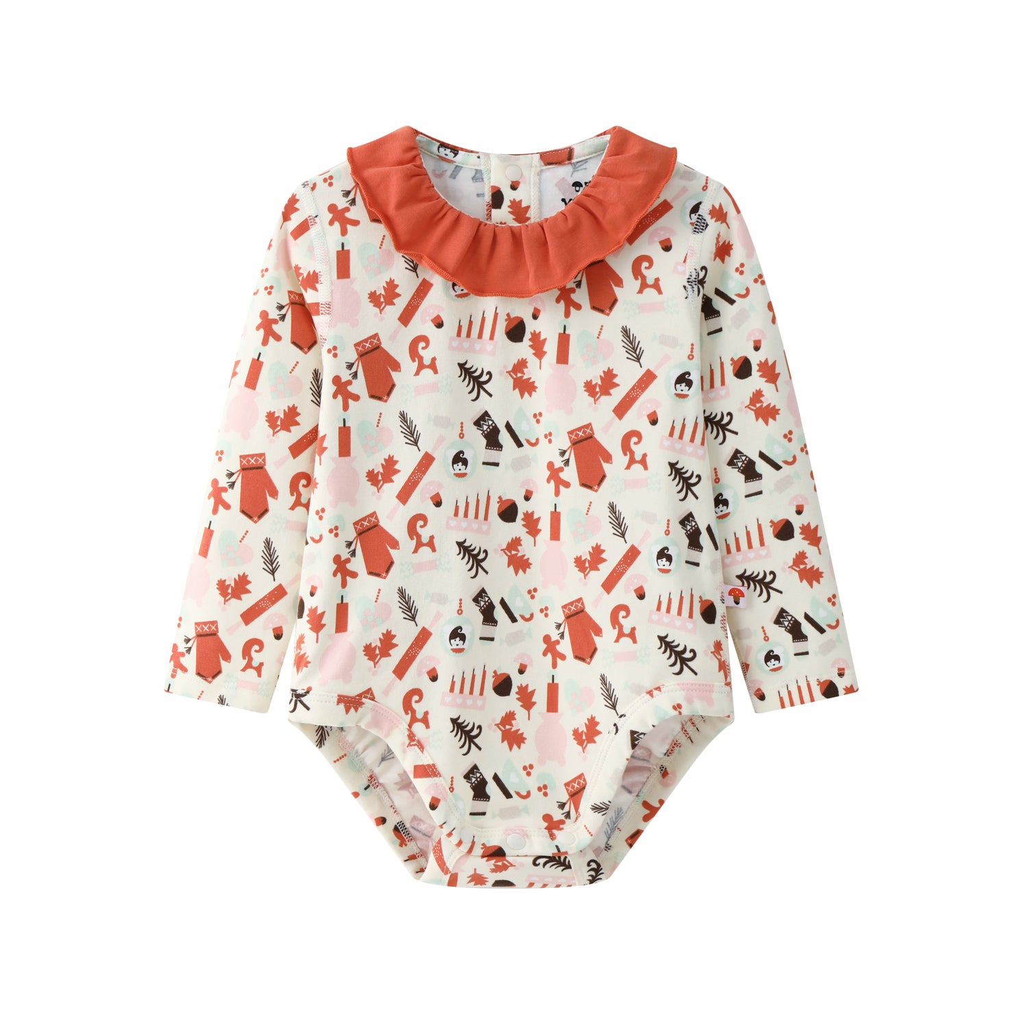 VAUVA Vauva BBNS Festival Edition - Organic Cotton Lotus Collar Bodysuits (2-pack) Bodysuit