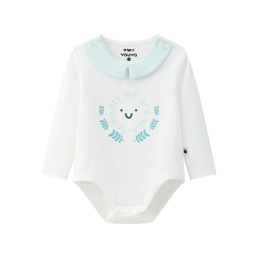 VAUVA Vauva BBNS - Organic Cotton White Striped Pattern Bodysuits (2-pack) Bodysuit