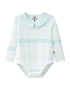 VAUVA Vauva BBNS - Organic Cotton Green Striped Pattern Bodysuits (2-pack) Bodysuit