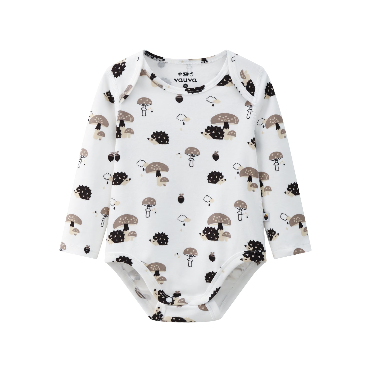 VAUVA Vauva BBNS - Baby Anti-bacterial Organic Cotton Hazelnut Pattern Bodysuits (2-pack) Bodysuit