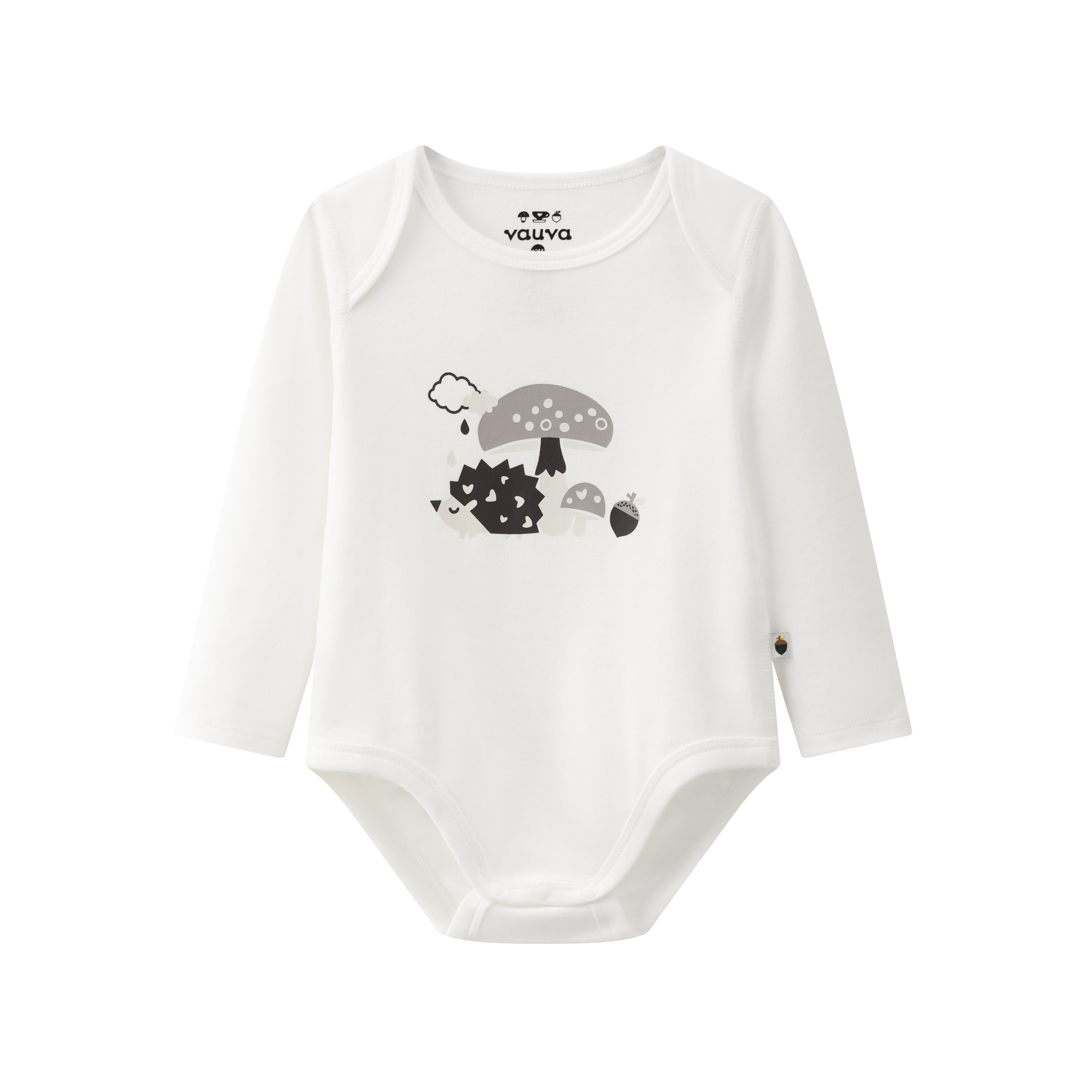 VAUVA Vauva BBNS - Baby Anti-bacterial Organic Cotton Hazelnut Pattern Bodysuits (2-pack) Bodysuit