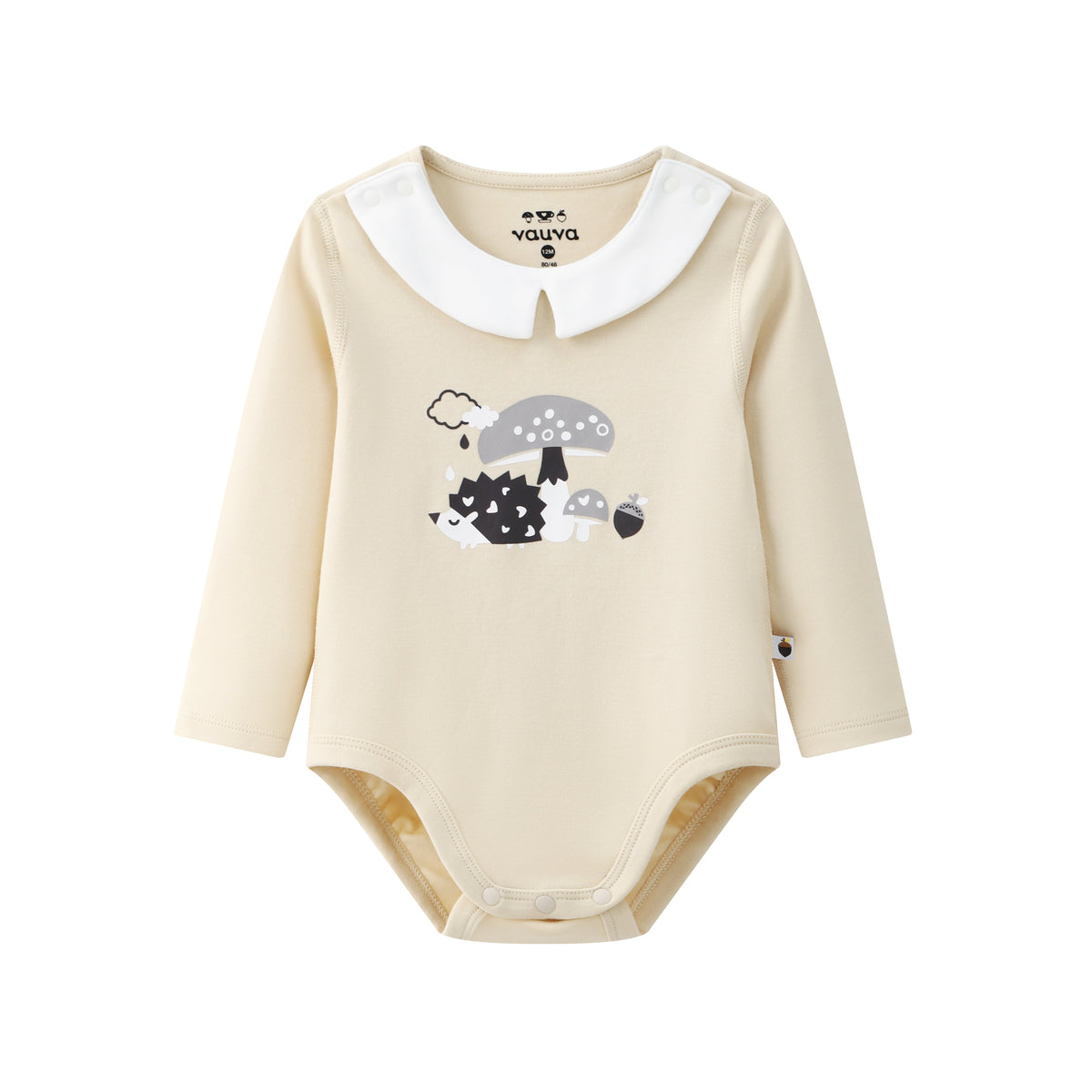 Vauva BBNS - Baby Anti-bacterial Organic Cotton Crew Neck Bodysuits (2-pack) product image front -03