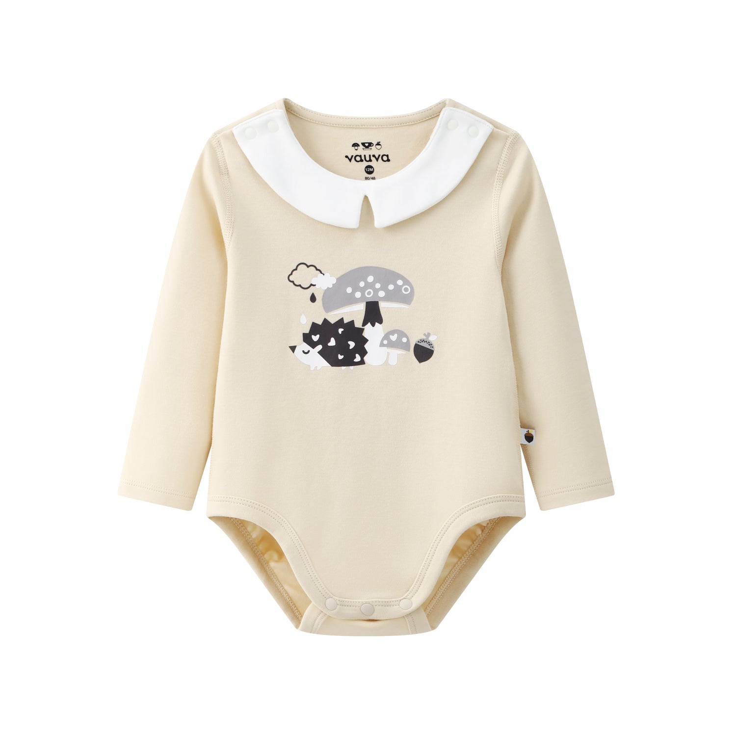 VAUVA Vauva BBNS - Baby Anti-bacterial Organic Cotton Crew Neck Bodysuits (2-pack) Bodysuit