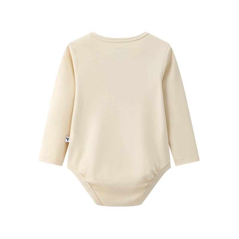 Vauva BBNS - Baby Anti-bacterial Organic Cotton Hazelnut Pattern Bodysuits (2-pack)-product image back