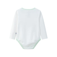 Vauva BBNS - Baby Anti-bacterial Organic Cotton Bodysuits (2-pack Green/Strips)