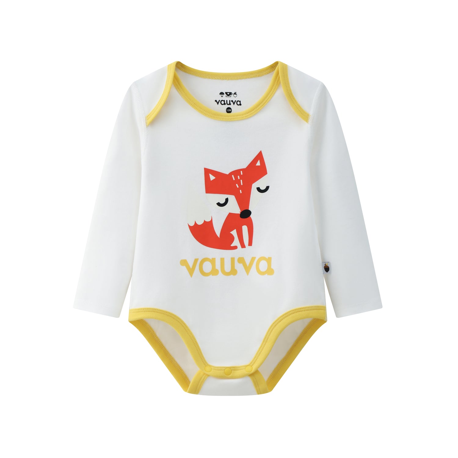 VAUVA Vauva BBNS - Baby Organic Cotton Fox Print Bodysuits (2-Pack) Bodysuit