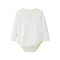Vauva BBNS - Organic Cotton White/Light Yellow Bodysuits (2-pack) product image back