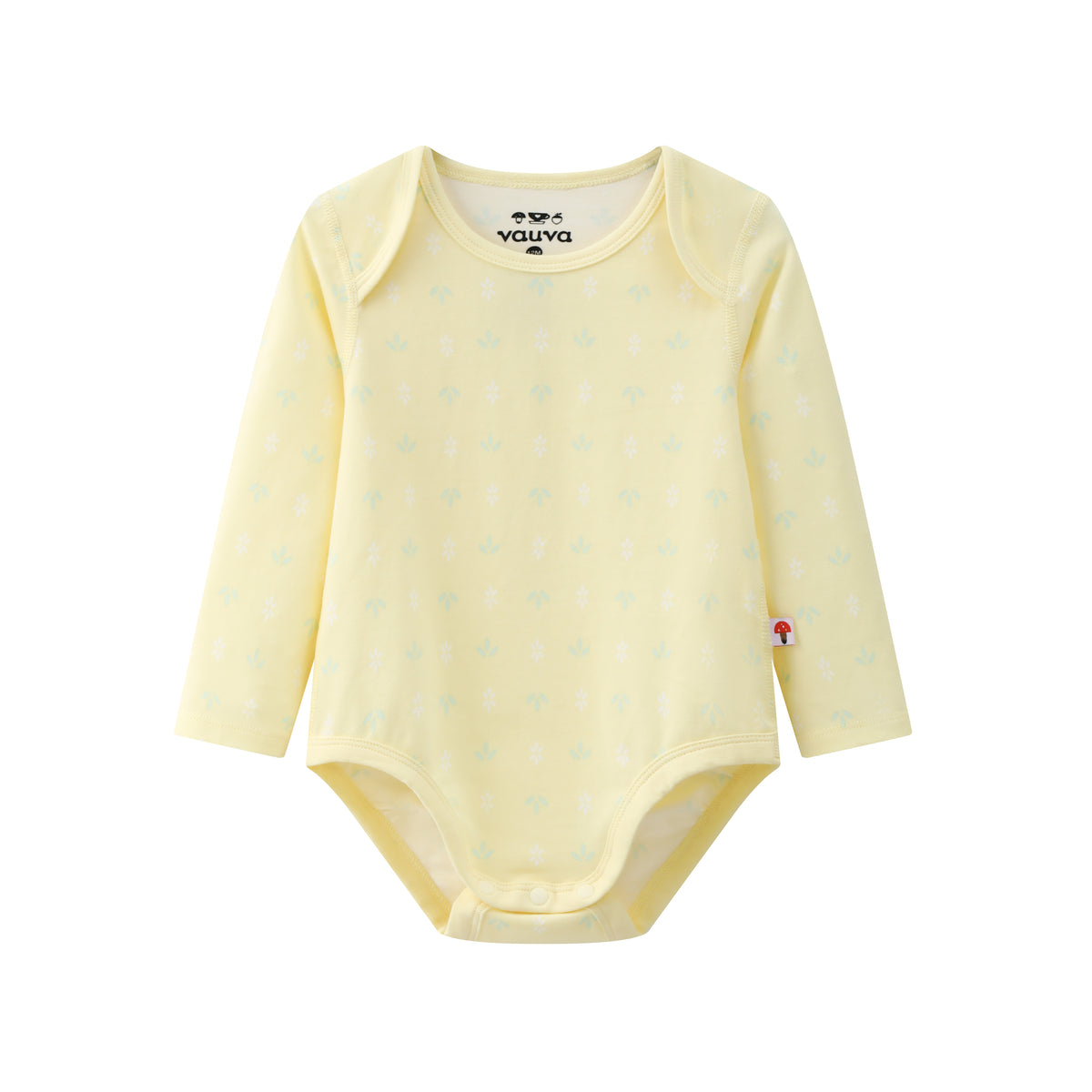 Vauva BBNS - Organic Cotton White/Light Yellow Bodysuits (2-pack) product image front -03