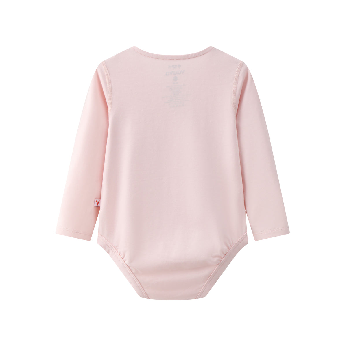 Vauva BBNS - Organic Cotton Pink Long-sleeved Bodysuits (2-pack) product image back 