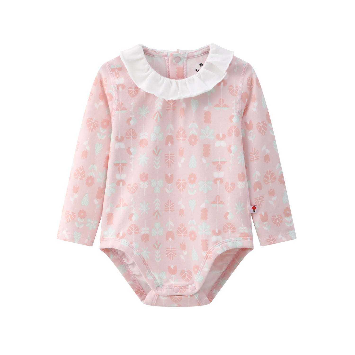 VAUVA Vauva BBNS - Organic Lotus Collar Floral Cotton Bodysuits (2-pack) Bodysuit