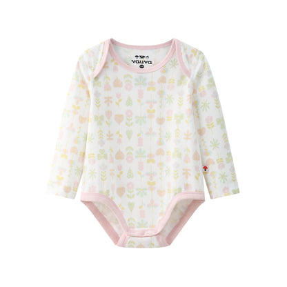 VAUVA Vauva BBNS - Organic Pink Floral Cotton Bodysuits (2-pack) Bodysuit