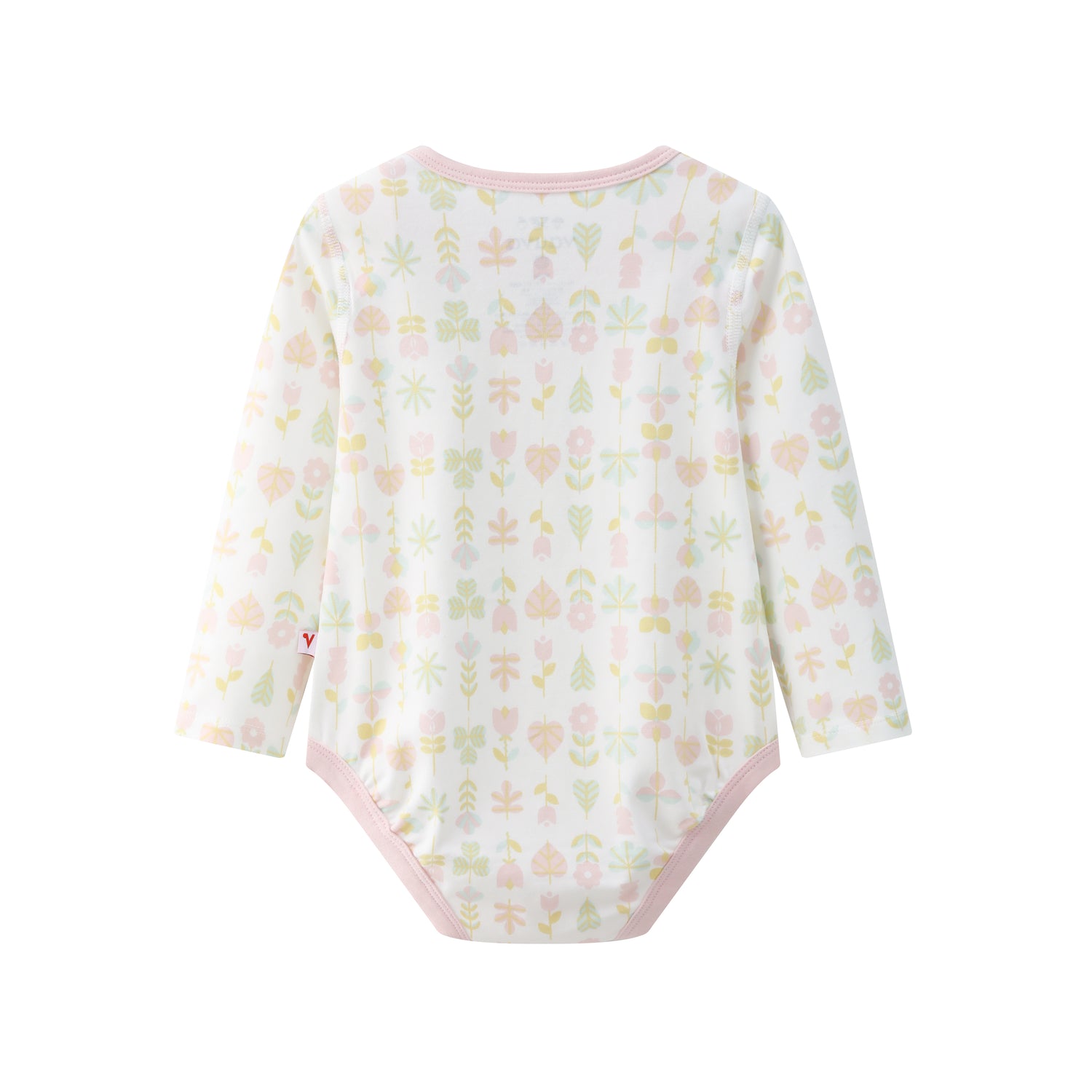 VAUVA Vauva BBNS - Organic Pink Floral Cotton Bodysuits (2-pack) Bodysuit