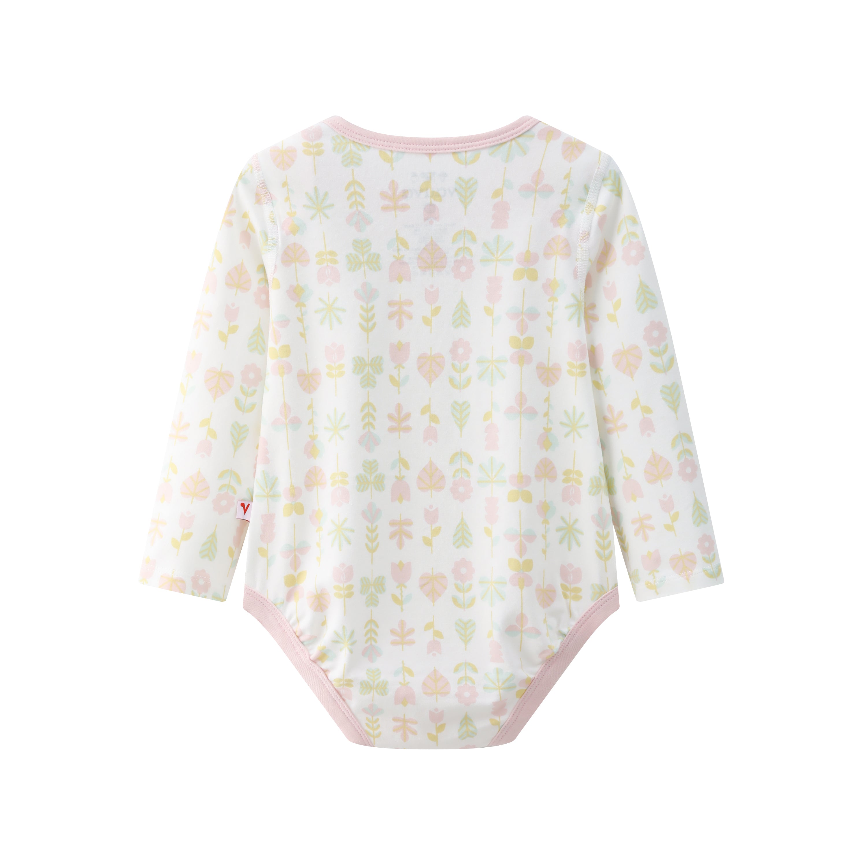 VAUVA Vauva BBNS - Organic Pink Floral Cotton Bodysuits (2-pack) Bodysuit