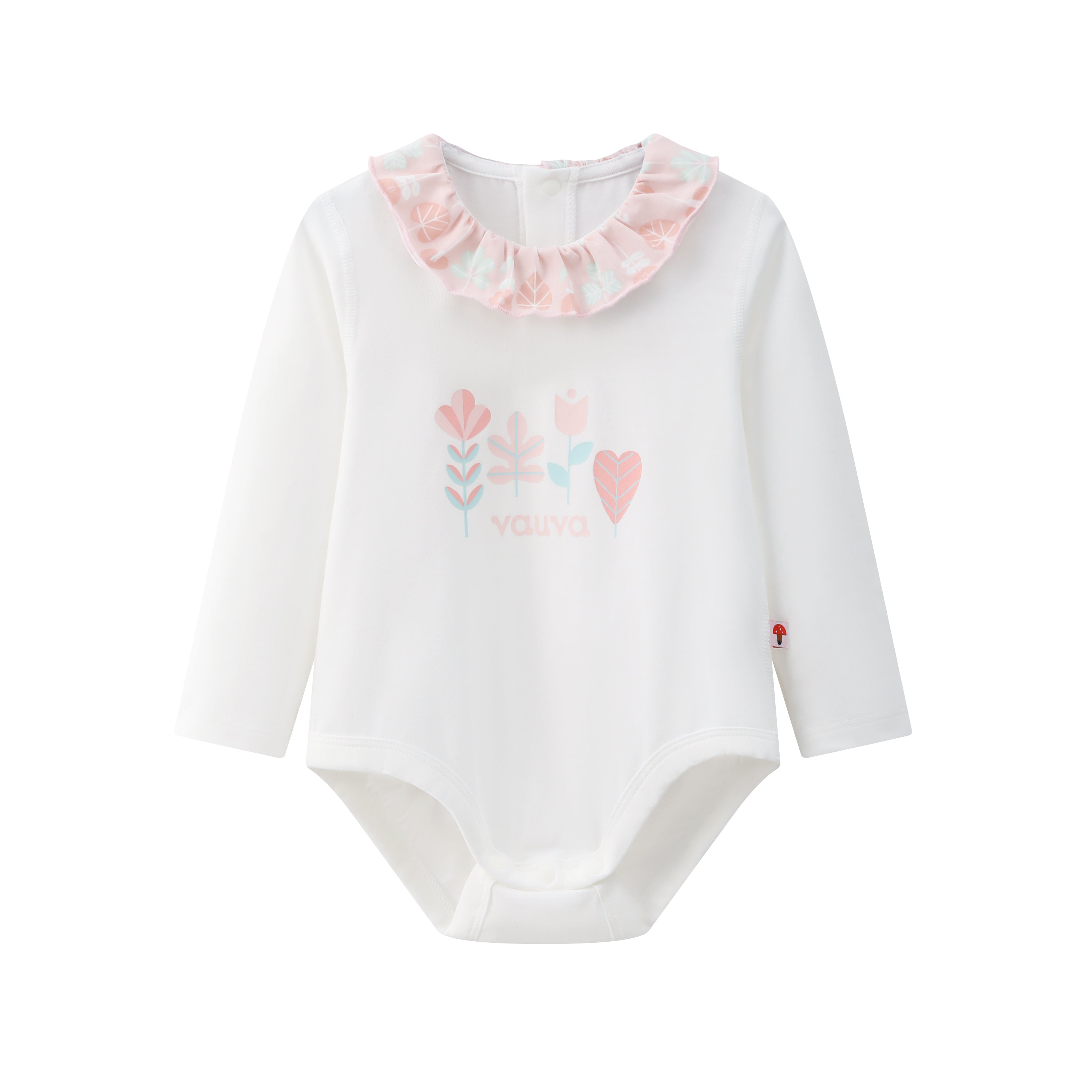 VAUVA Vauva BBNS - Organic Lotus Collar Floral Cotton Bodysuits (2-pack) Bodysuit