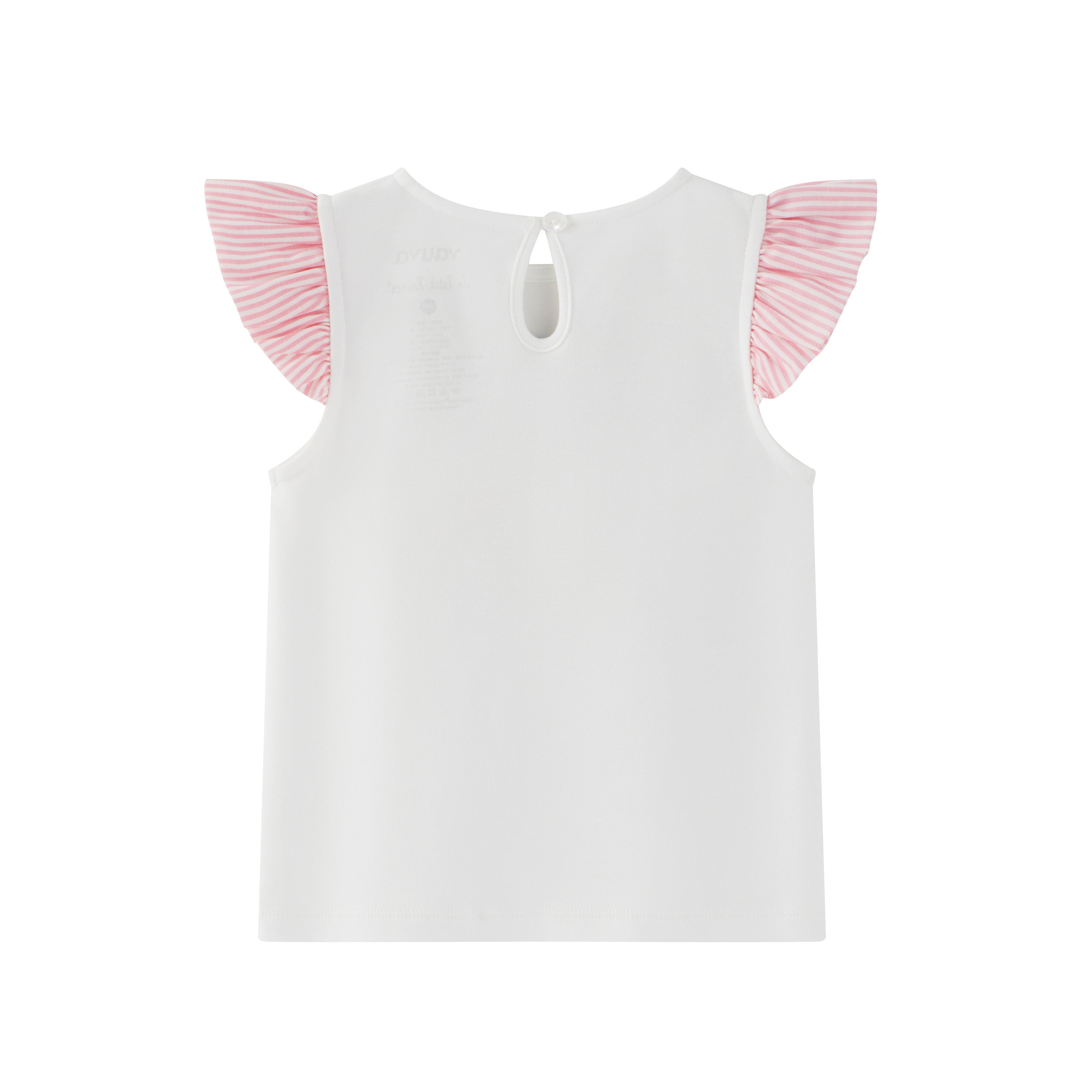 Vauva x Le Petit Prince Vauva x Le Petit Prince - Baby Girl Yarn Dyed Stripe Little Prince Print T-shirt Tops