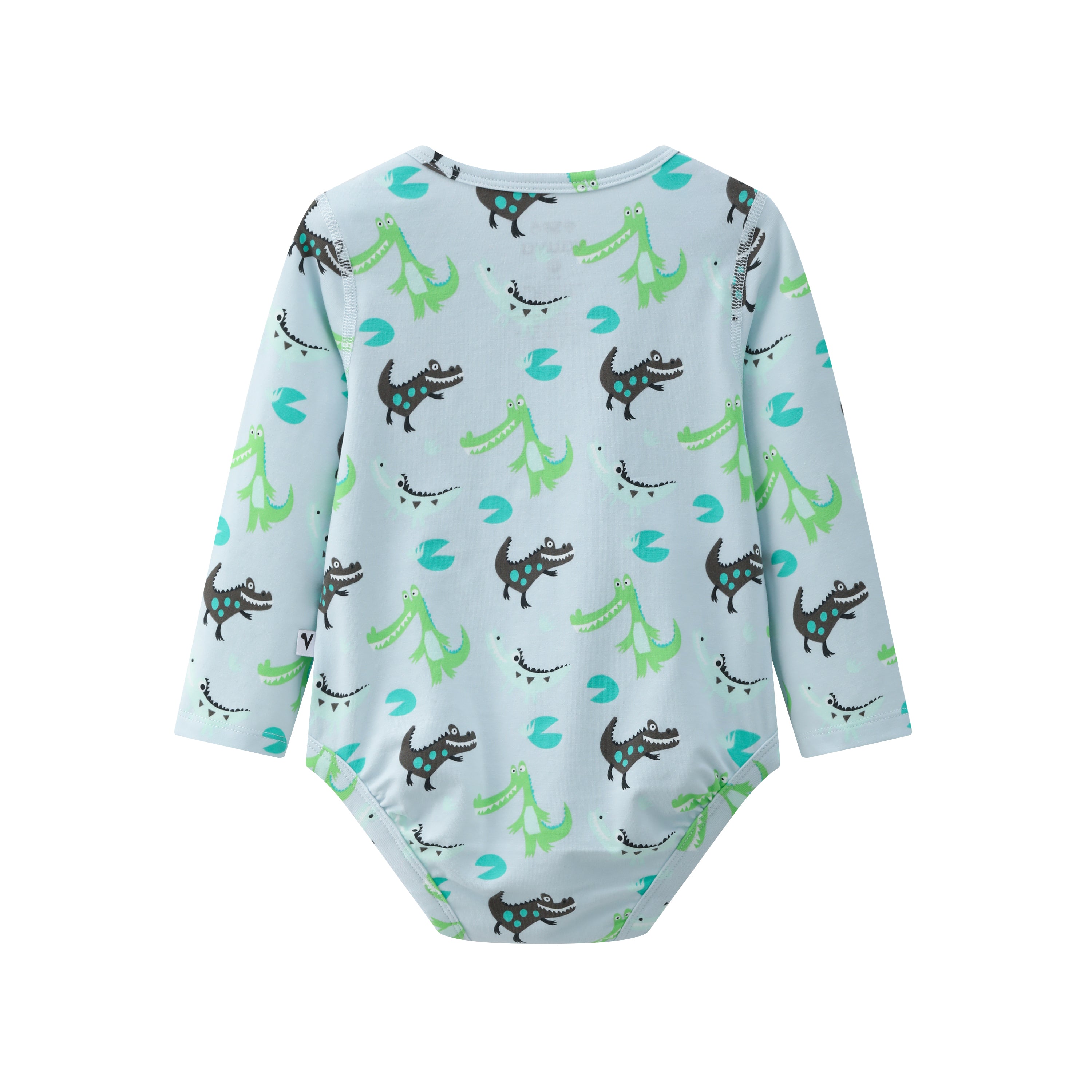 VAUVA Vauva BBNS - Organic Cotton Crocodile Print Long-Sleeved Bodysuits (2-pack) Bodysuit