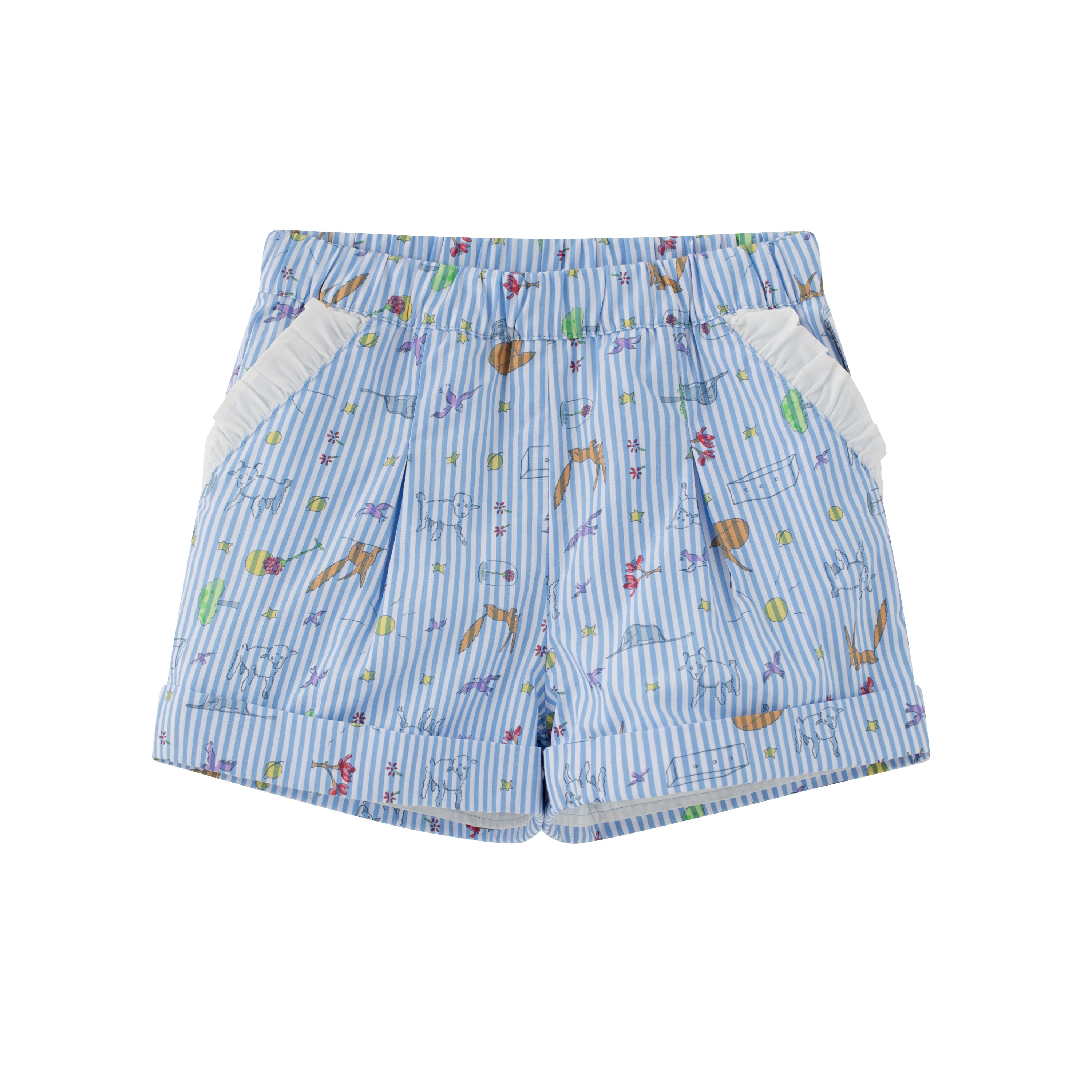 Vauva x Le Petit Prince Vauva x Le Petit Prince - Toddler Girl Strength Cotton Twill Embroidered Shorts Shorts