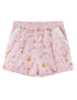 Toddler Girl Strength Cotton Twill Embroidered Shorts