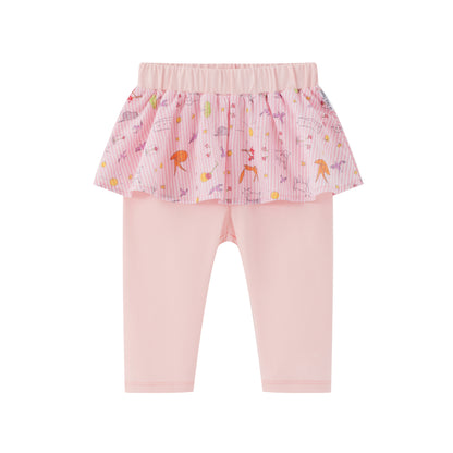 Vauva x Le Petit Prince Vauva x Le Petit Prince - Baby Girl Yarn Dyed Stripe Frill Pants- Pink Pants