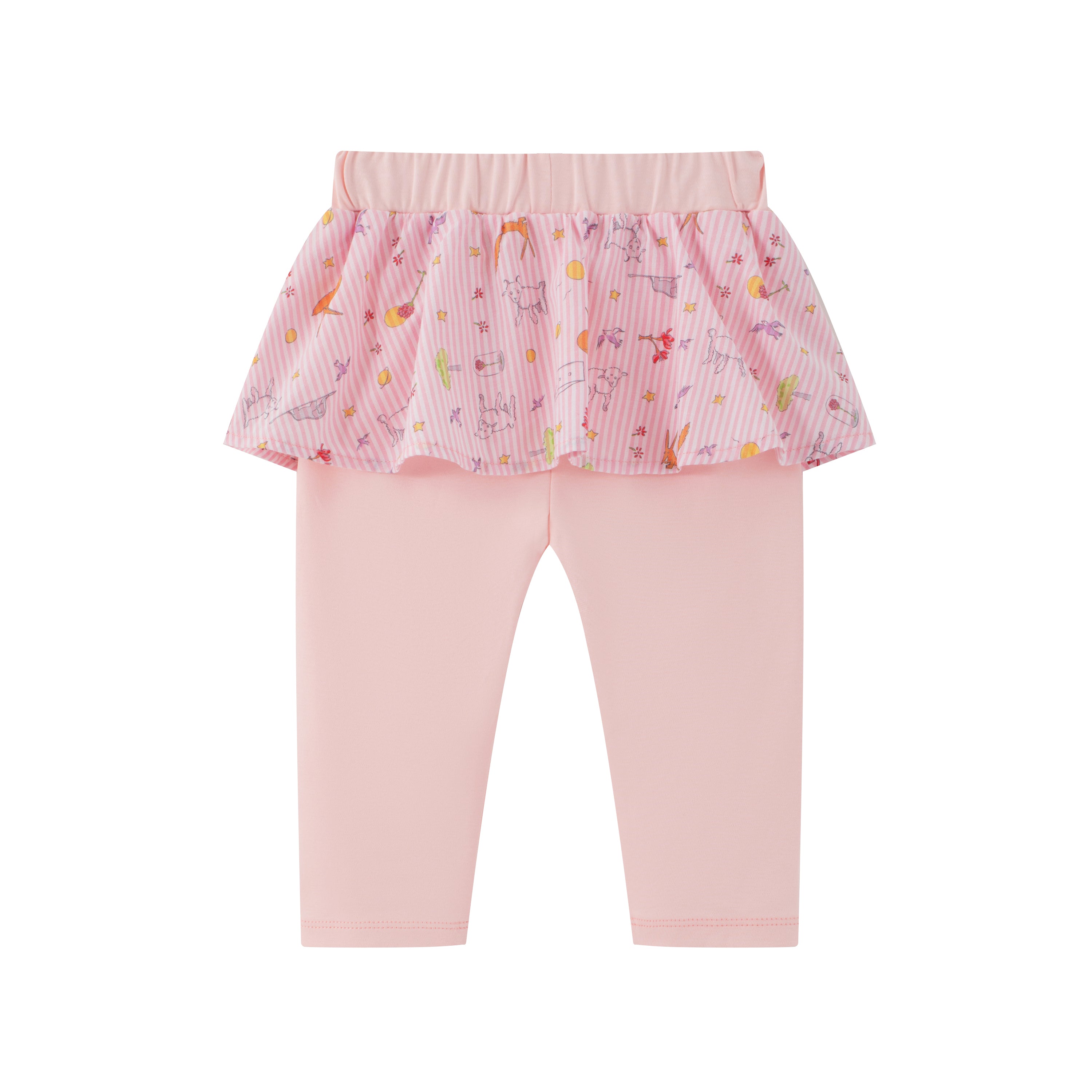 Vauva x Le Petit Prince Vauva x Le Petit Prince - Baby Girl Yarn Dyed Stripe Frill Pants- Pink Pants