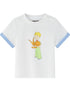 Vauva x Le Petit Prince Vauva x Le Petit Prince - Baby Boy Yarn Dyed Stripe Little Prince Print T-shirt Top - White Tops