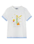 Vauva x Le Petit Prince Vauva x Le Petit Prince - Toddler Boy Trims Yarn Dyed Strip Print T-shirt - White Tops