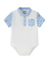 Vauva x Le Petit Prince Vauva x Le Petit Prince - Baby Boy Yarn Dyed Stripe Bodysuit- White Bodysuit