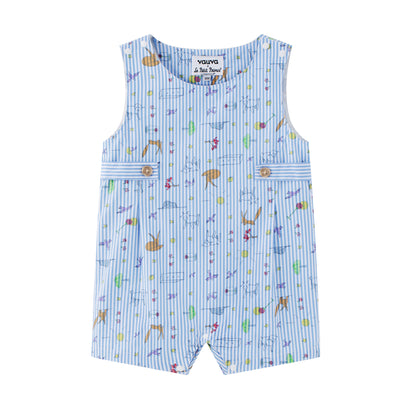 Vauva x Le Petit Prince Vauva x Le Petit Prince - Baby Boy Yarn Dyed Stripe Bodysuit Little Prince Combo Set Combination Clothes Set