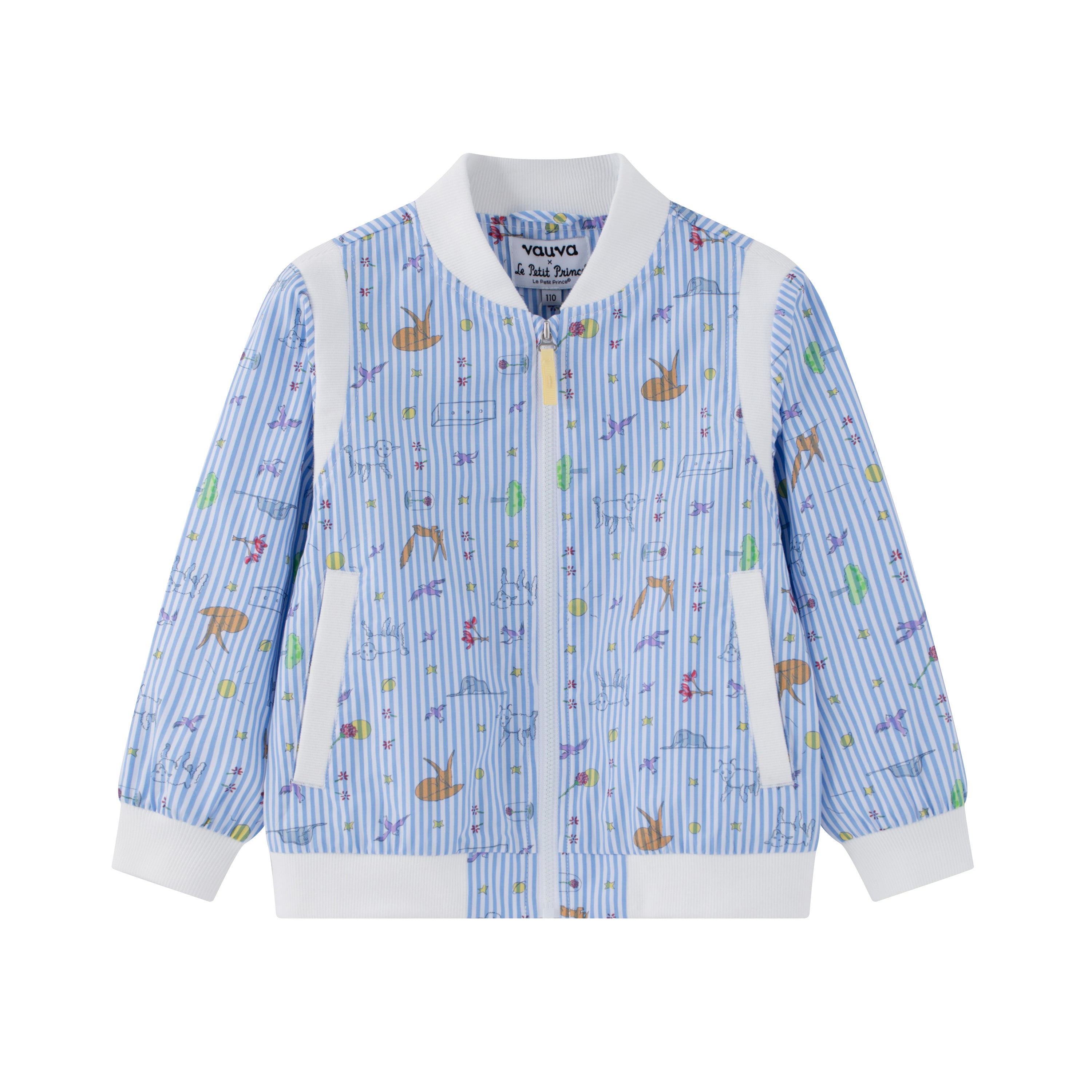 Vauva x Le Petit Prince Vauva x Le Petit Prince - Toddler Boy Yarn Dyed Stripe Jacket - Blue Jacket