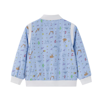 Vauva x Le Petit Prince Vauva x Le Petit Prince - Toddler Boy Yarn Dyed Stripe Jacket - Blue Jacket