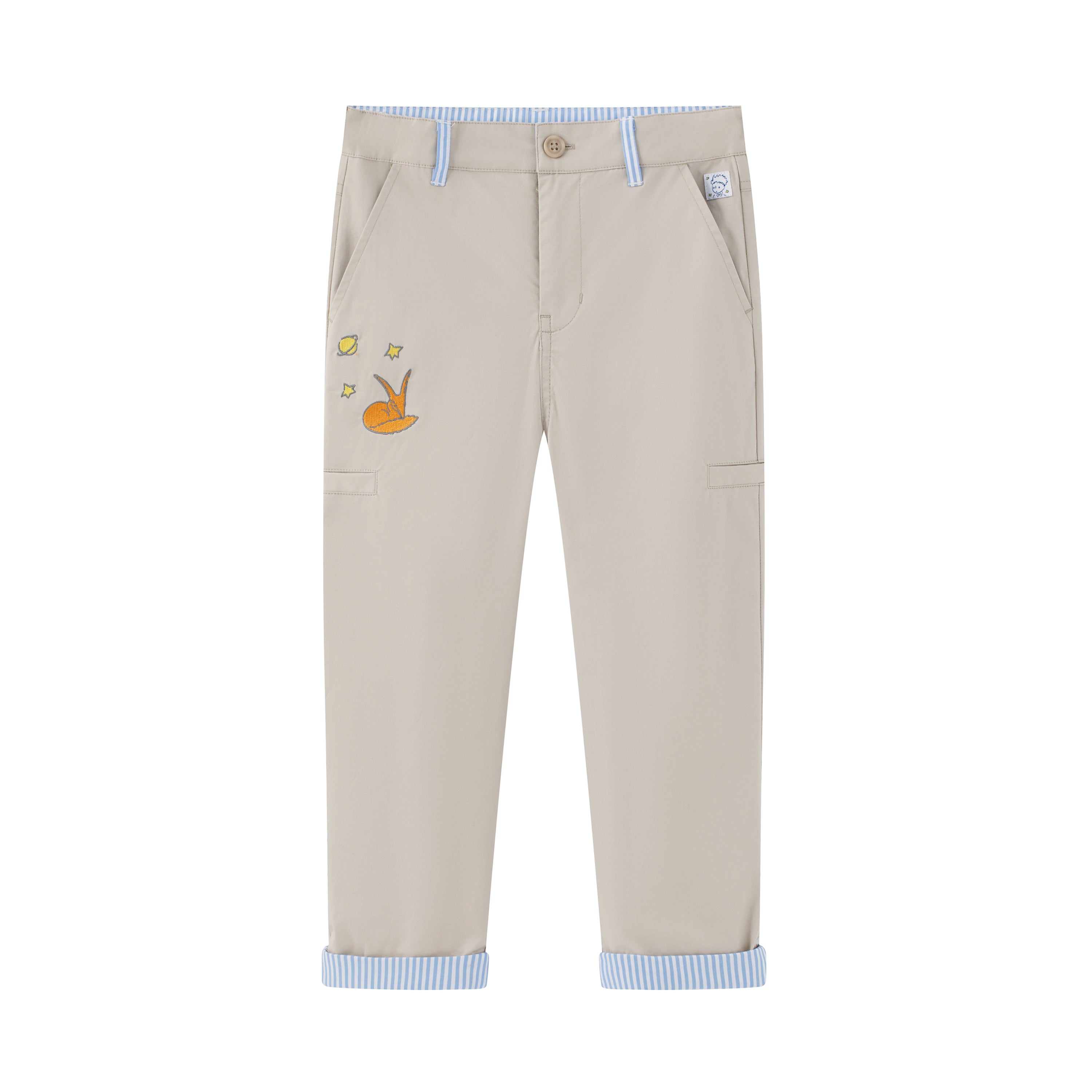 Vauva x Le Petit Prince Vauva x Le Petit Prince - Toddler Little Fox Embroidered Pants - Beige Pants