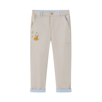 Vauva x Le Petit Prince Vauva x Le Petit Prince - Toddler Little Fox Embroidered Pants - Beige Pants