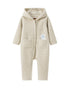 Bear-Embroidered Teddy Pramsuit