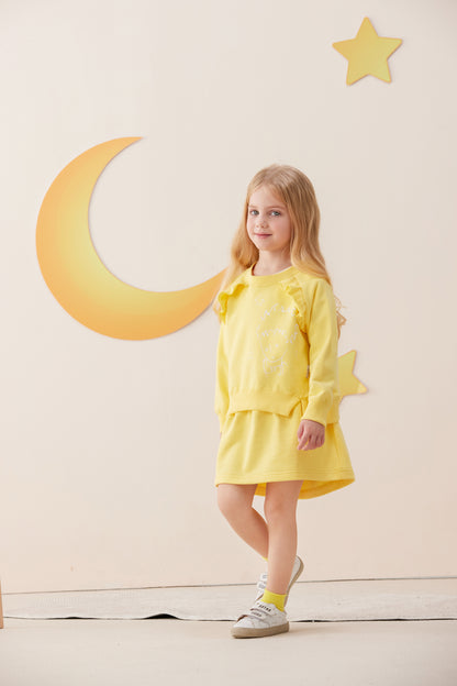 Vauva x Le Petit Prince Vauva x Le Petit Prince - Girls Sweater &amp; Dress (2 piece Set/Yellow) Dresses