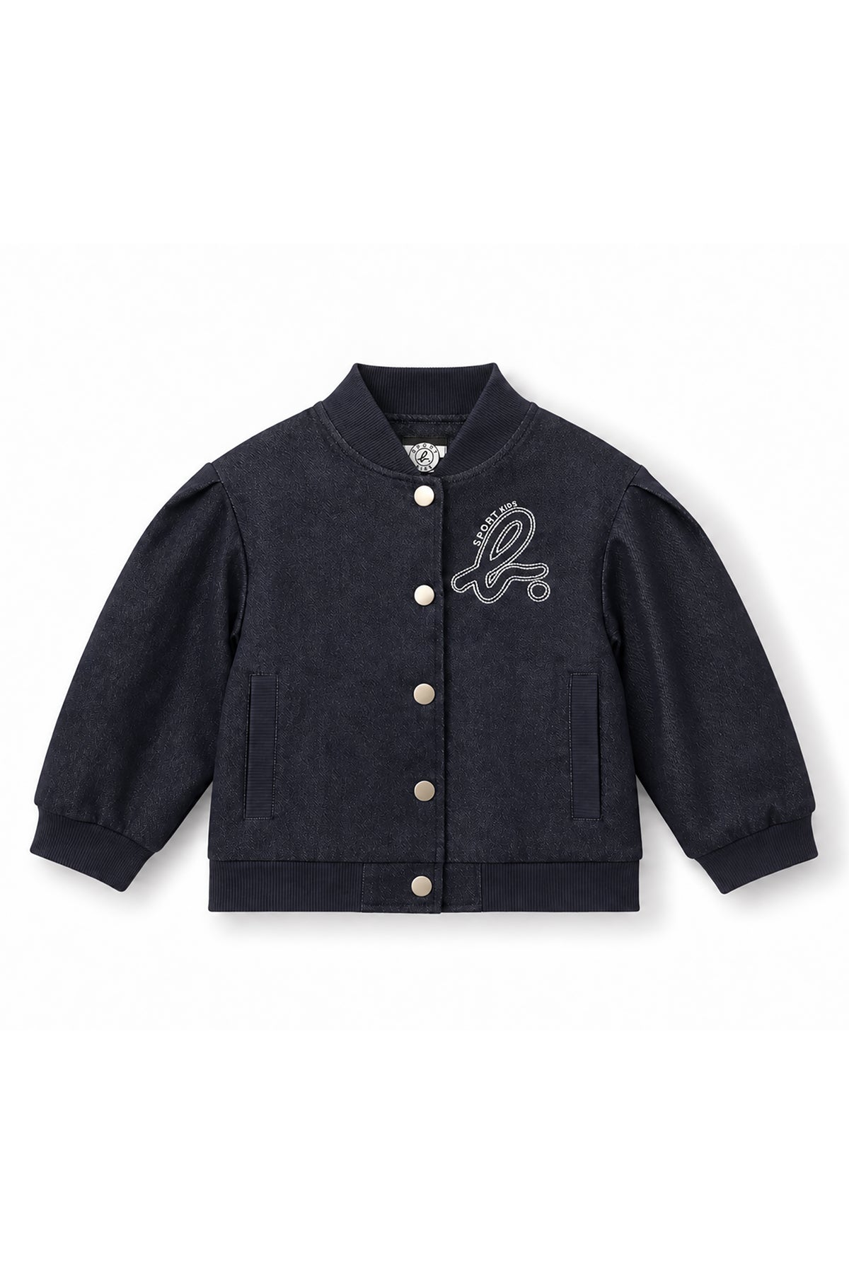 Girls Embroidered Logo Bomber Jacket